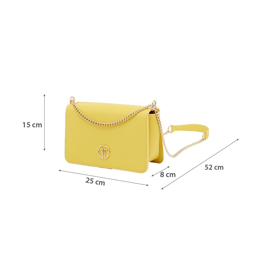  Túi Xách Tay Nữ THÁI TUẤN Đeo Vai Thời Trang Khóa Bấm Màu Vàng 
