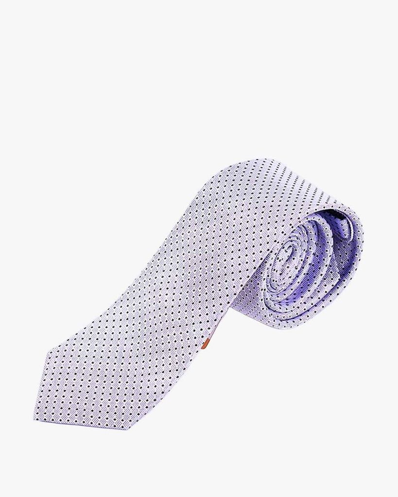  Cravat THÁI TUẤN Họa Tiết Chấm Bi Màu Trắng 