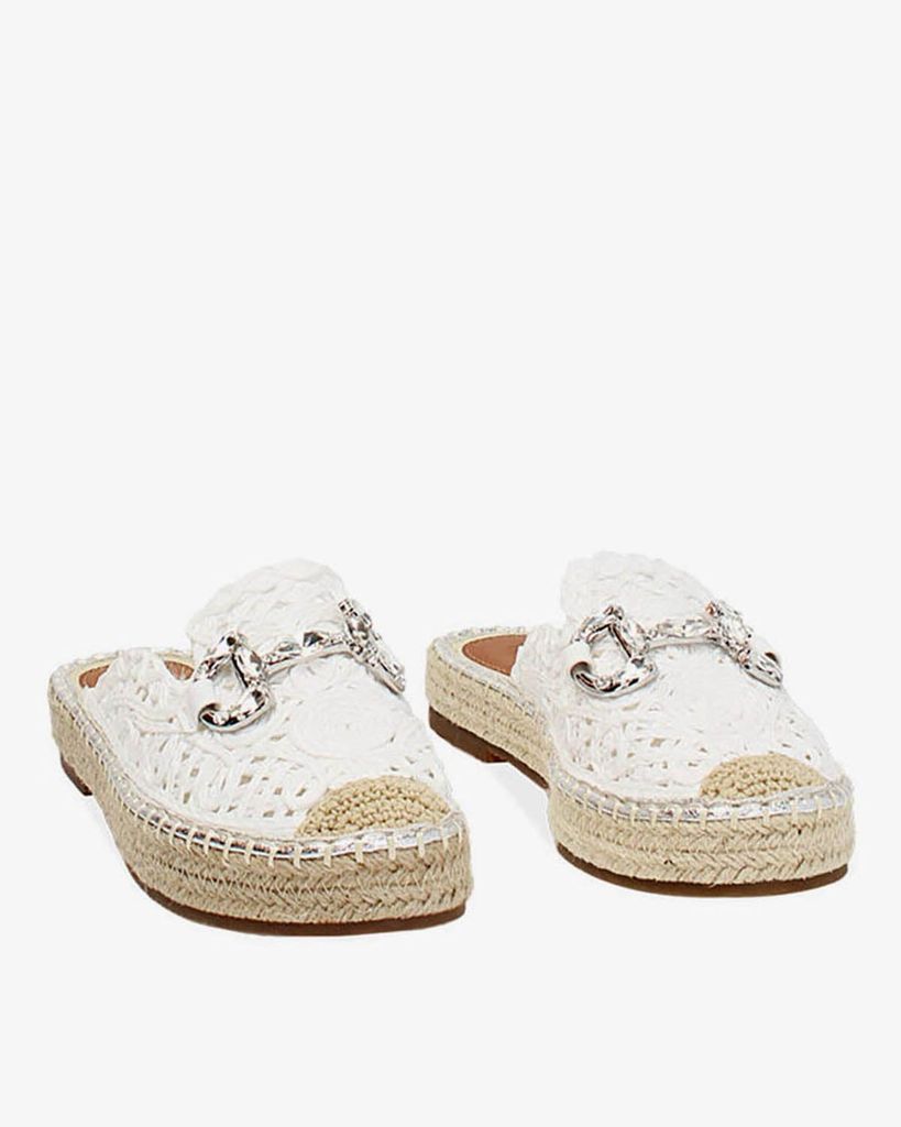  Giày Mules Nữ Đế Cói 254930500RFBIAN 