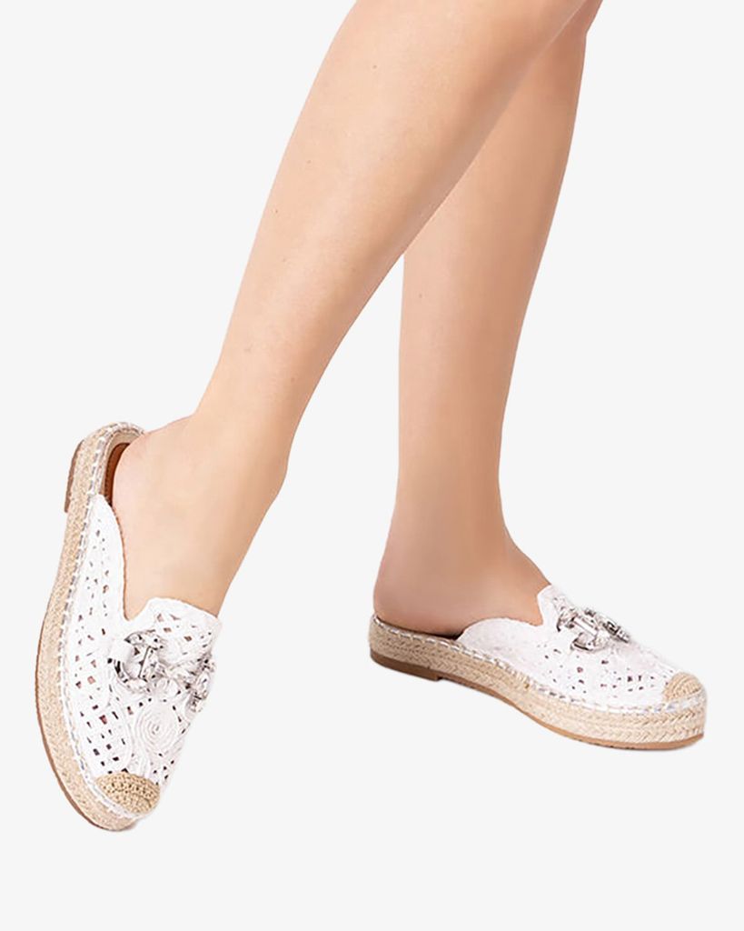  Giày Mules Nữ Đế Cói 254930500RFBIAN 