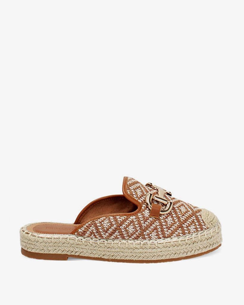  Giày Mules Nữ Đế Cói 254930502RFCOBE 