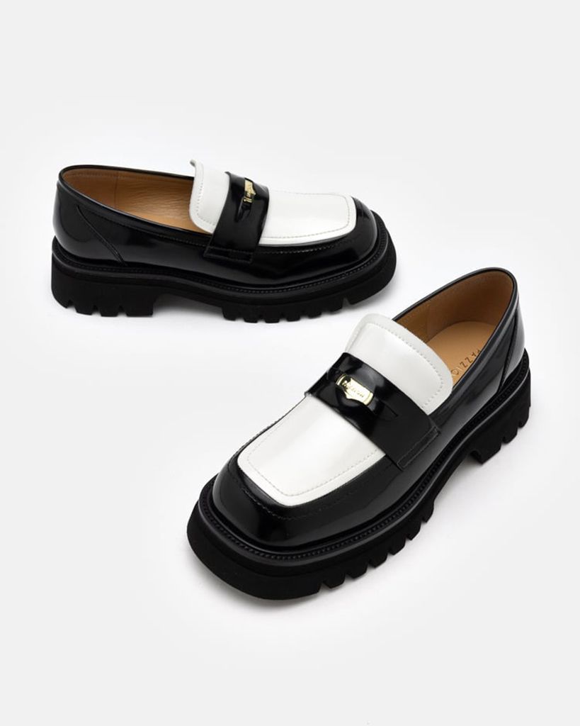  Giày Lười Nữ Pazzion Zilpah Embellished Two-Tone Penny Loafers 
