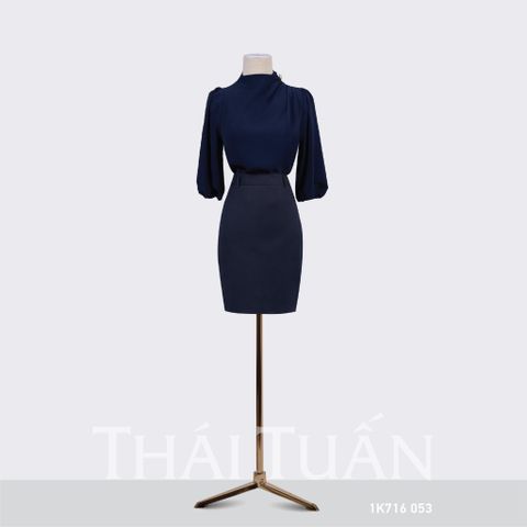  Áo Kiểu Nữ THÁI TUẤN Tay Bồng - Màu Xanh Đen 