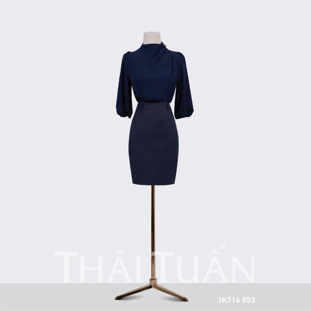  Áo Kiểu Nữ THÁI TUẤN Tay Bồng - Màu Xanh Đen 