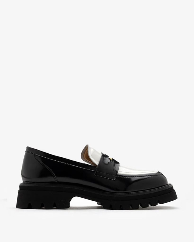  Giày Lười Nữ Pazzion Zilpah Embellished Two-Tone Penny Loafers 