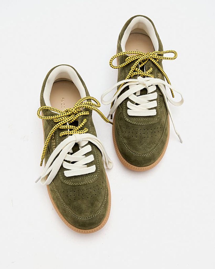  Giày Sneakers Nữ Pazzion Maeve Double Laced Suede Sneakers 