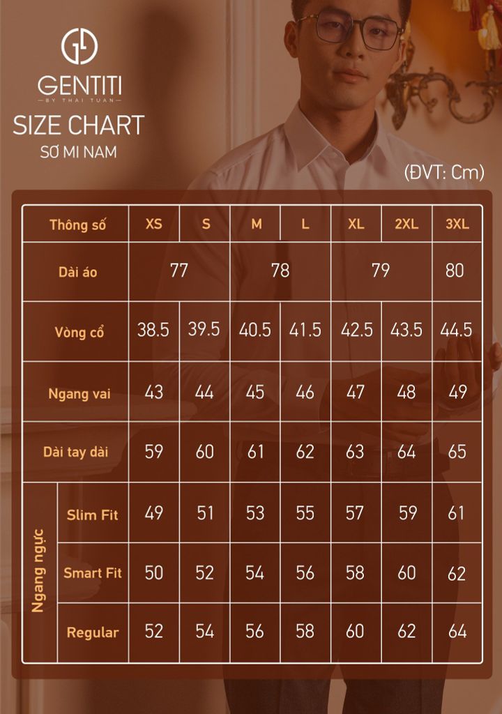  Áo Sơ Mi Nam GENTITI Trơn Tay Dài Màu Trắng - Kiểu Dáng Smart Fit 