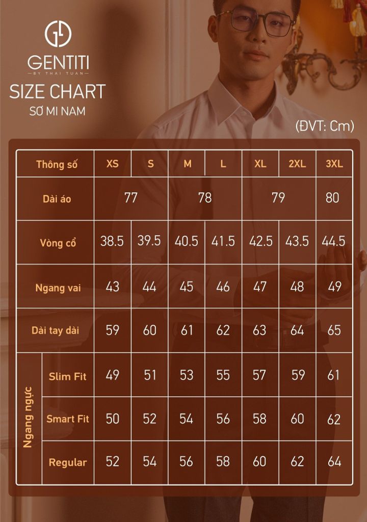  Áo Sơ Mi Nam GENTITI Trơn Tay Dài Màu Xanh Phối Trắng - Kiểu Dáng Smart Fit 