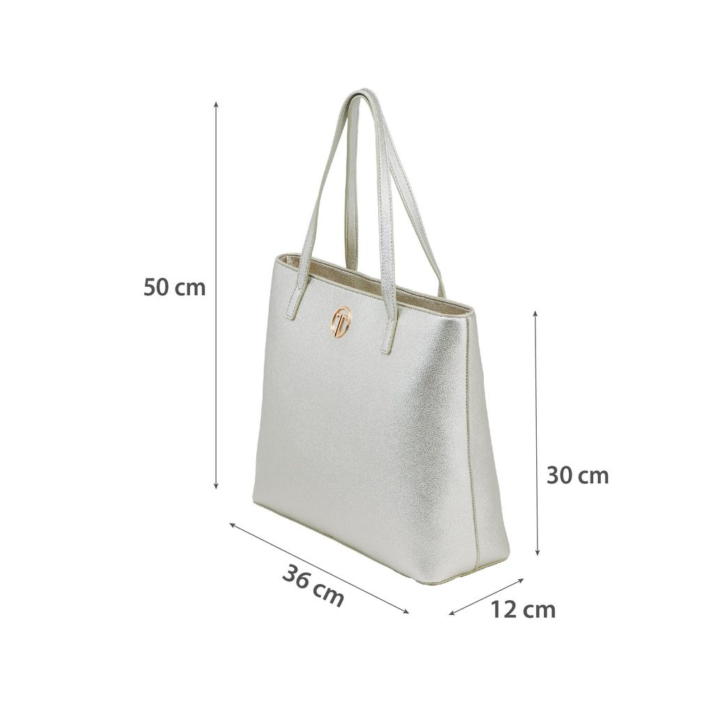  Túi Xách Tay Nữ THÁI TUẤN Lớn Thời Trang Màu Trắng Bạc 