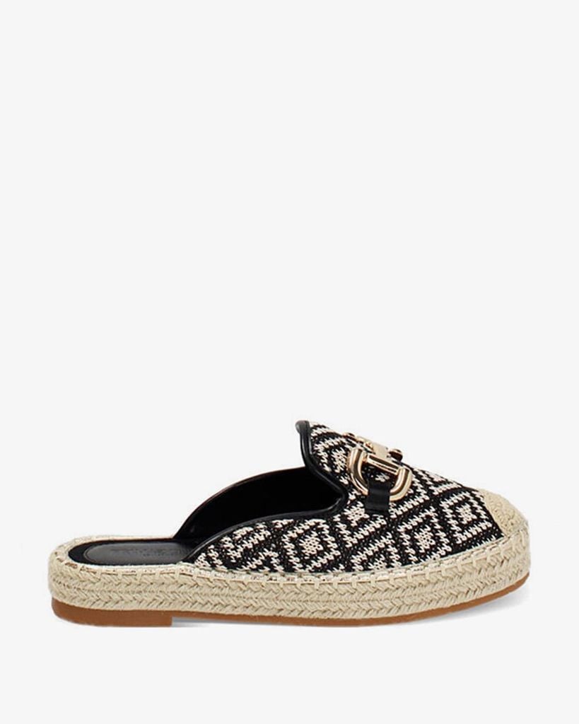  Giày Mules Nữ Đế Cói 254930502RFNEPA 