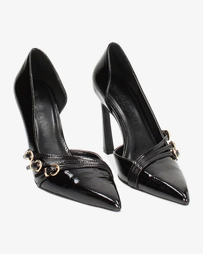  Giày Nữ Primadonna Collection Women Shoes Open Shank Naplack Nero 