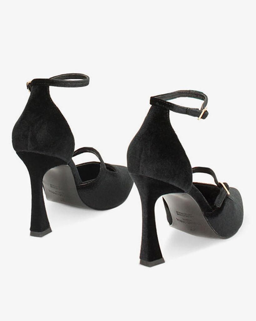  Giày Nữ Primadonna Collection Women Shoes Open Shank Velvet Nero 