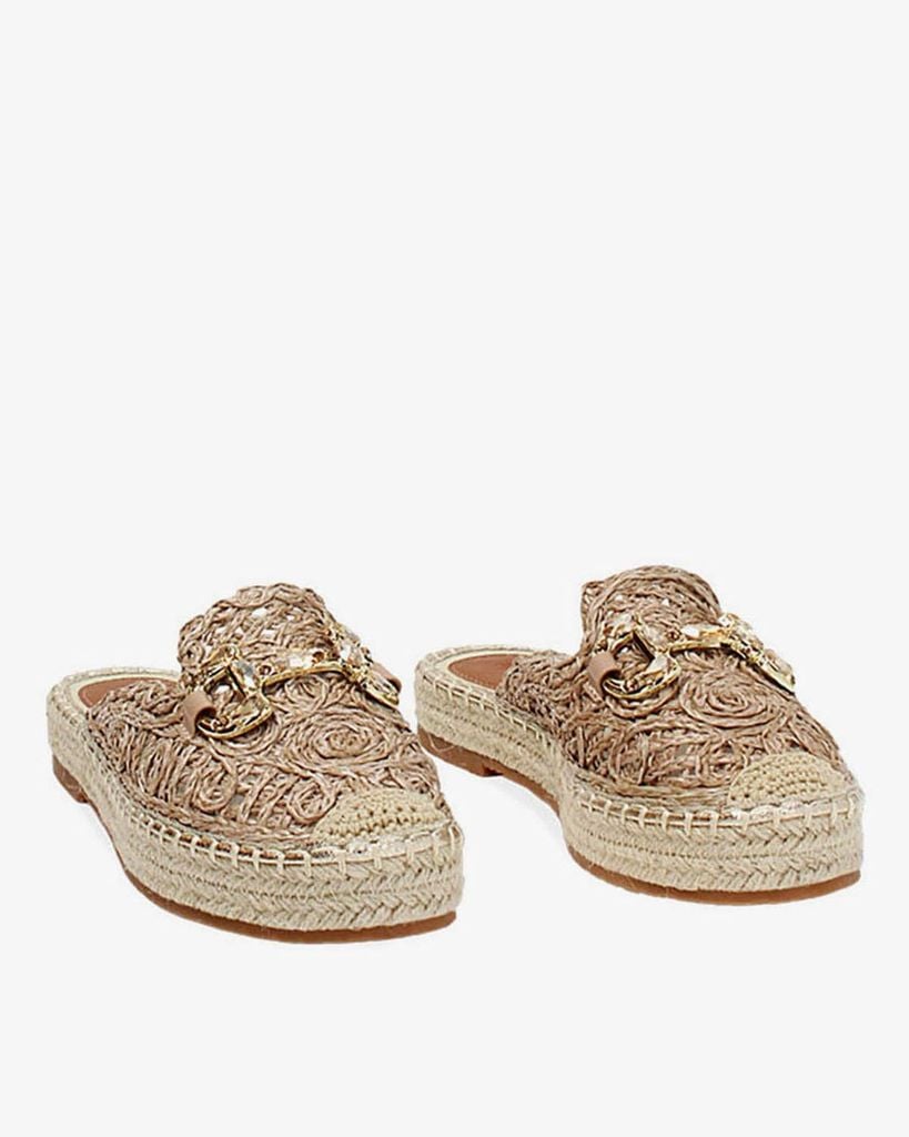  Giày Mules Nữ Đế Cói 254930500RFTAUP 