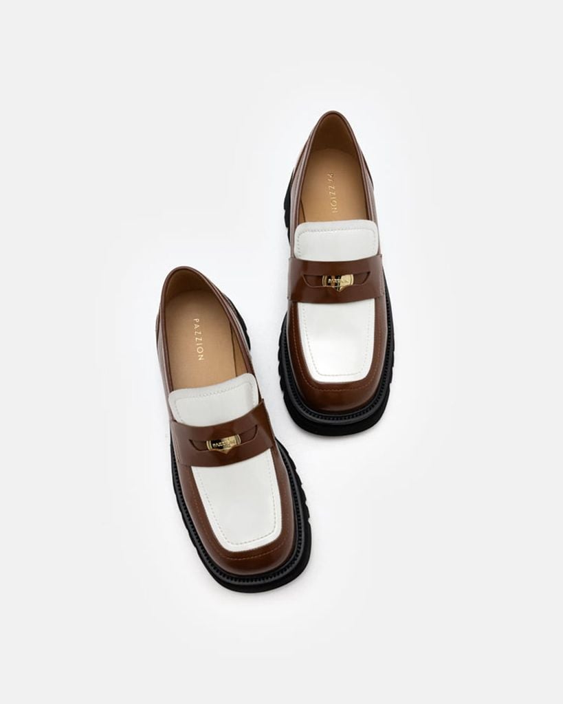 Giày Lười Nữ Pazzion Zilpah Embellished Two-Tone Penny Loafers 
