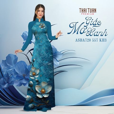 Vải Áo Dài Satin Hương Thơm Đính Đá Khổ 1m50 x Dài 2m3 ASB6720U35KH3