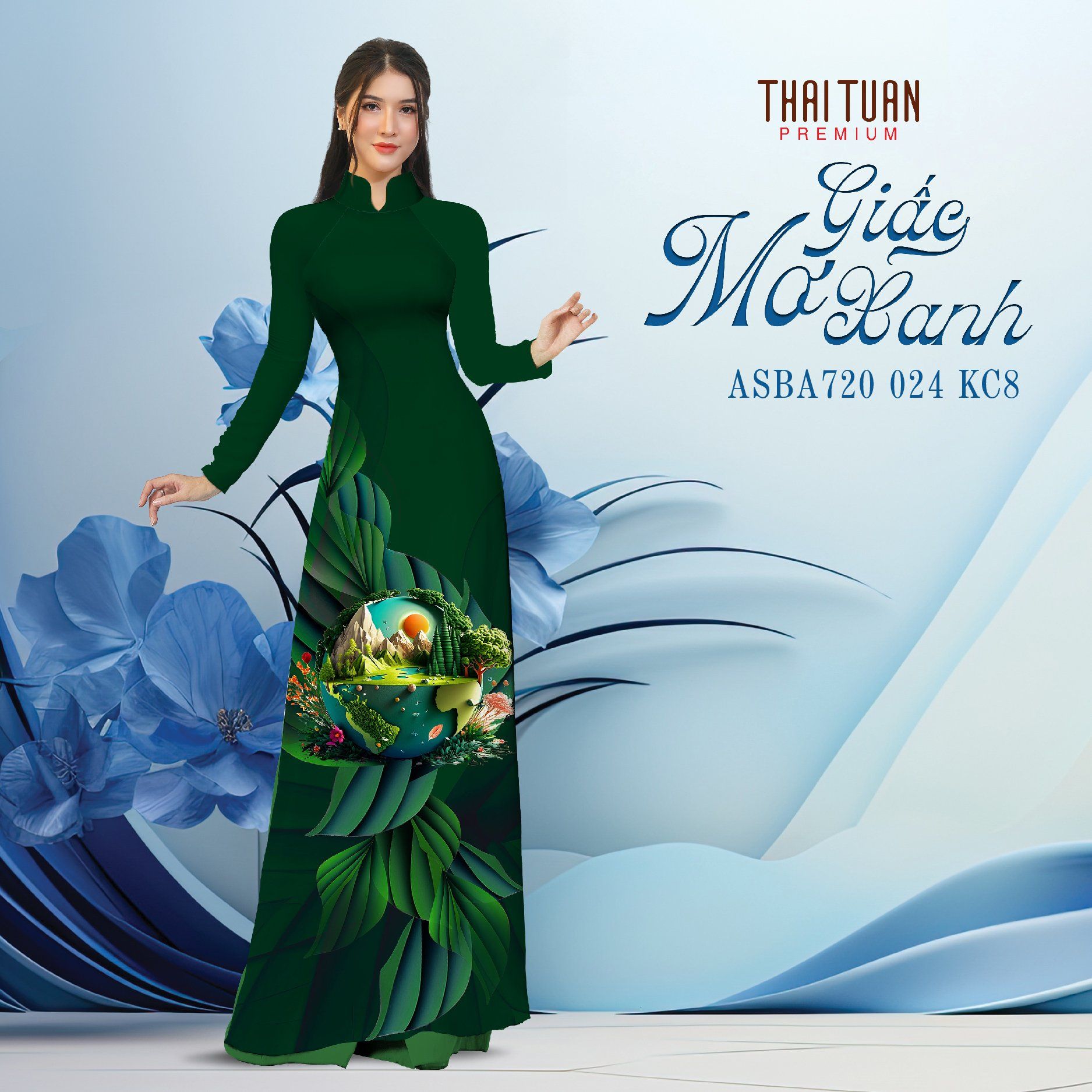 Vải Áo Dài Satin Hương Thơm Kháng Khuẩn Đính Đá Khổ 1m50 x Dài 2m3 ASB6720T79KC8