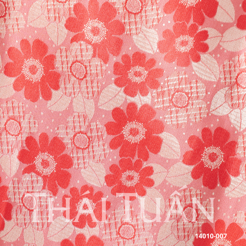 Set Yếm Gấm Hoa Cao Cấp Màu Cam 14010007