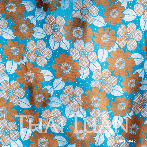 Set Yếm Gấm Hoa Cao Cấp Màu Xanh 14010042