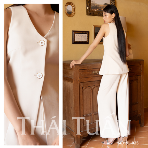 Bộ Thời Trang Nữ Ghile Màu Be Sang Trọng 14019L025