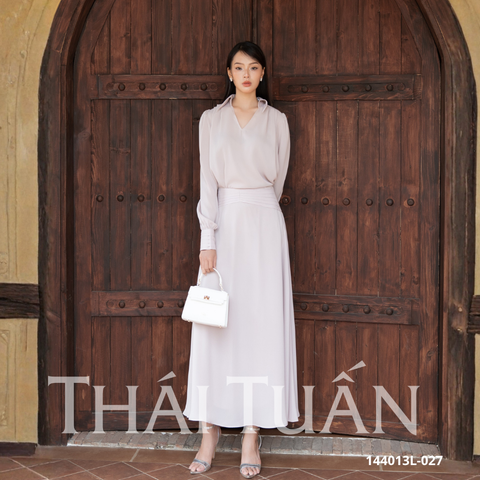Set Đầm Nữ Thời Trang Màu Be 14013L027