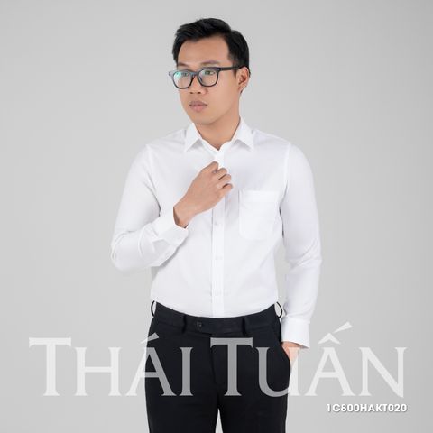 Áo sơ mi nam dài tay màu trắng có túi GENTITI By Thái Tuấn- 1C800HAKT020