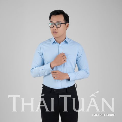 Áo sơ mi nam dài tay xanh có túi GENTITI By Thái Tuấn - 1C815HAKT005