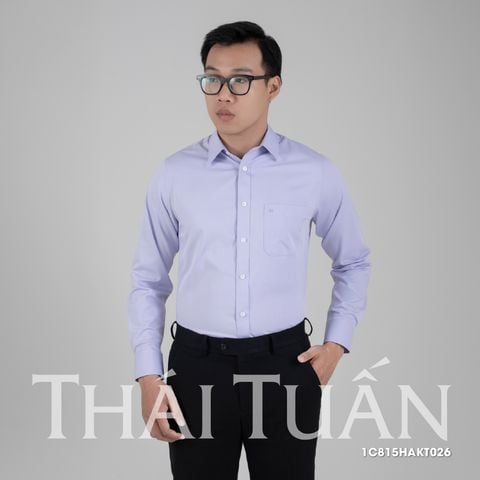 Áo sơ mi nam tay dài màu xanh Navy sáng có túi GENTITI by Thái Tuấn - 1C815HAKT026