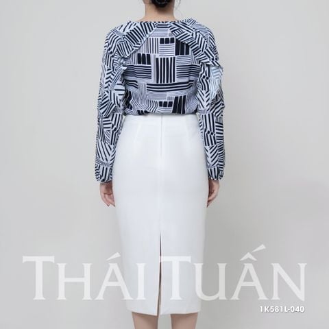 Áo Kiểu Nữ Cổ Bèo Tay Dài 1K581L040