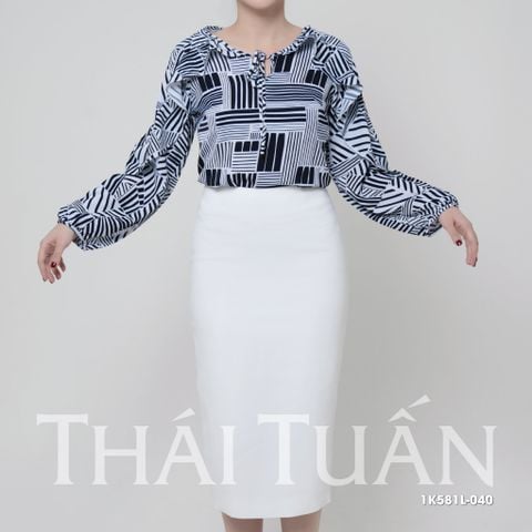 Áo Kiểu Nữ Cổ Bèo Tay Dài 1K581L040