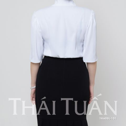 Áo Kiểu Nữ Cổ Tim Bút Bọc Tay Lỡ 1K608L101