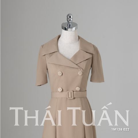 1M138L Đầm Nữ Công Sở Đai Eo Sang Trọng