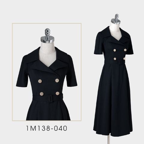 1M138L Đầm Nữ Công Sở Đai Eo Sang Trọng