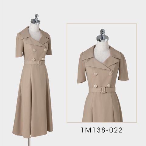 1M138L Đầm Nữ Công Sở Đai Eo Sang Trọng