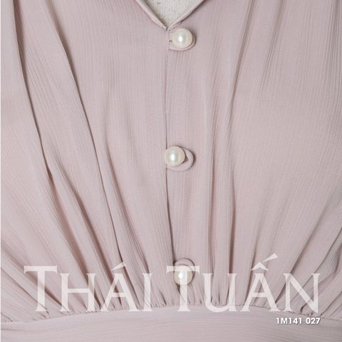 Nữ Thời Trang Công Sở Dáng Xòe Màu Nude Sang Trọng 1M141027 Đầm