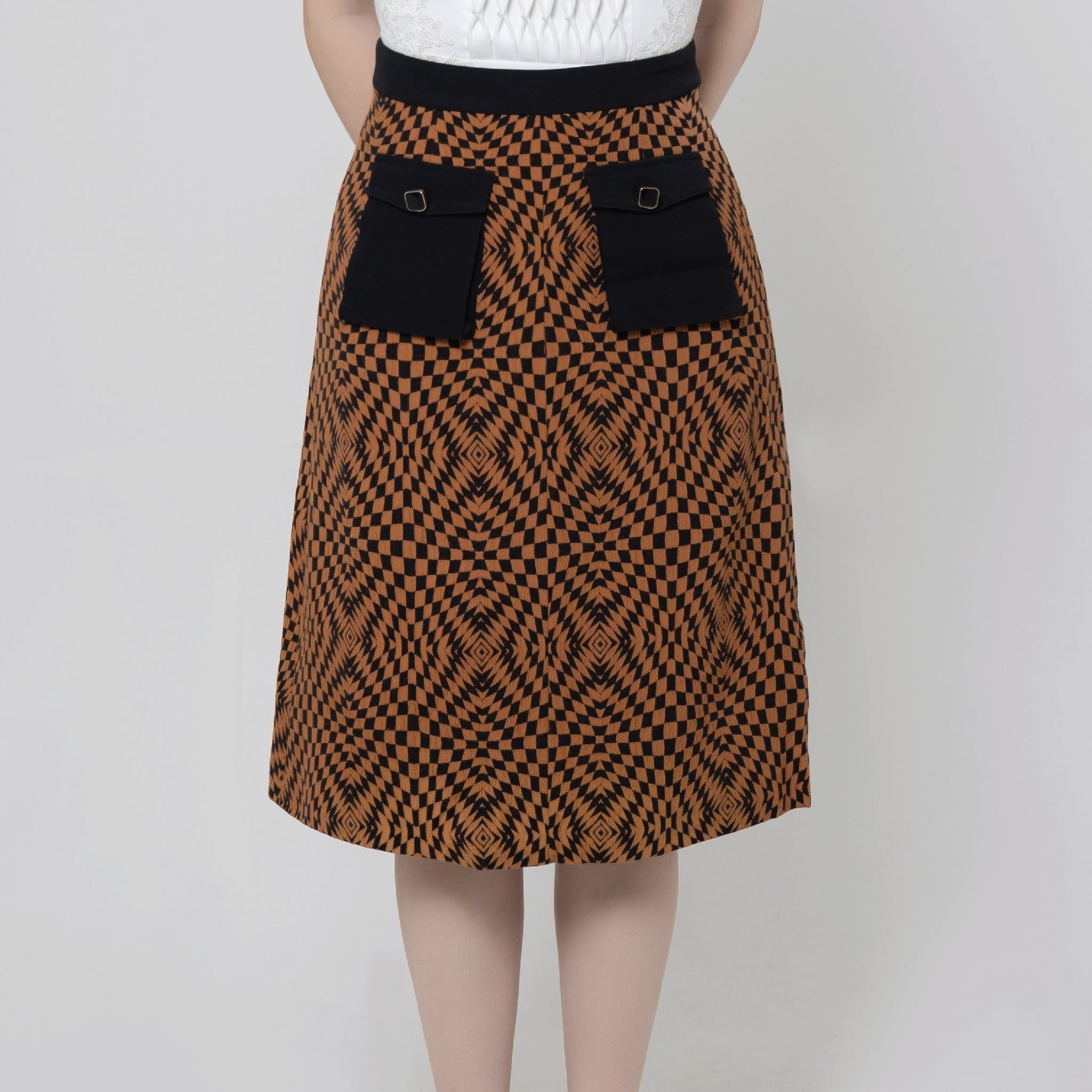 Chân váy Nữ Phối Túi Họa Tiết Thời Trang 1V392L050