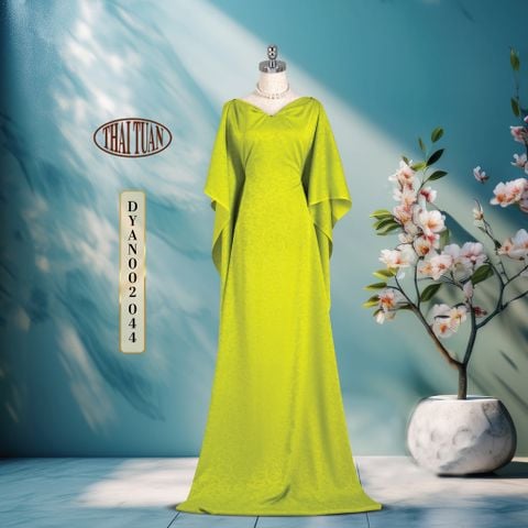 DYAN002044 Vải Gấm Mộc Vân Màu Xanh Cốm 1m15 x 2m5