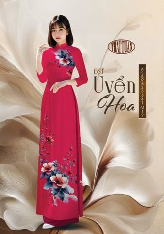 Vải Áo Dài Sắc Phương Nam Hoa Lá Kháng Khuẩn 1m50 x 2m1 ASBR533241MI2