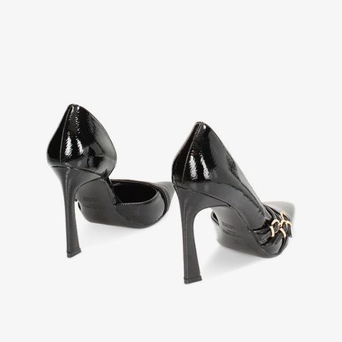 Giày Nữ Primadonna Collection Women Shoes Open Shank Naplack Nero