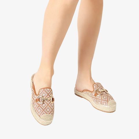 Giày Mules Nữ Đế Cói 254930502RFCOBE