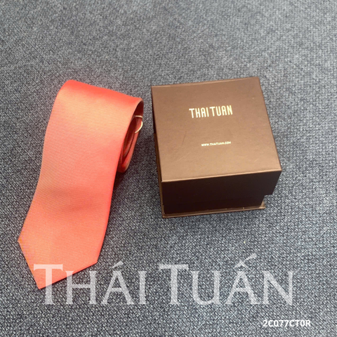 Cravat Hoa Văn Nhí Phối Màu Cam Hồng 2C077CT0R