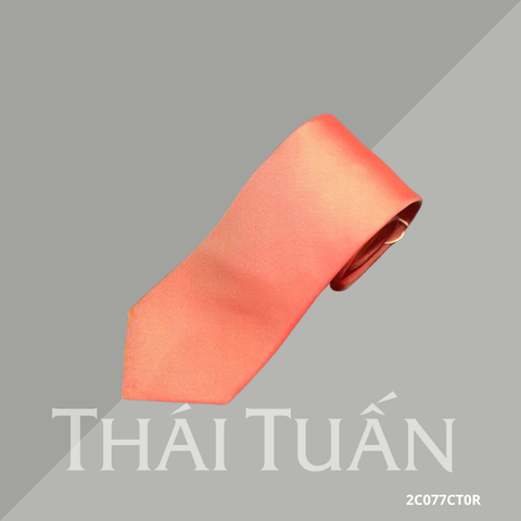 Cravat Hoa Văn Nhí Phối Màu Cam Hồng 2C077CT0R