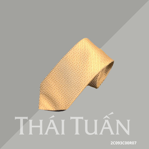Cravat Hoa Văn 3D Màu Vàng Ánh Gold 2C093C00R07