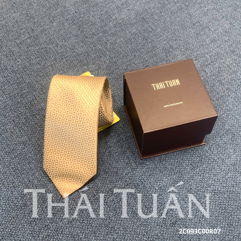 Cravat Hoa Văn 3D Màu Vàng Ánh Gold 2C093C00R07