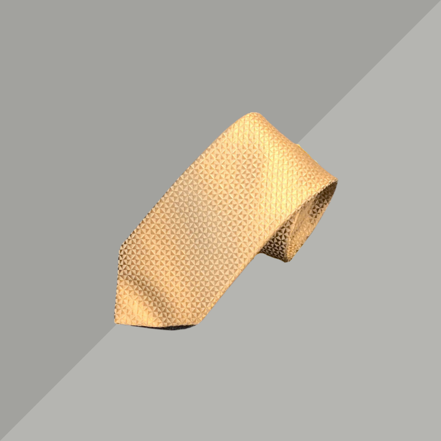 Cravat Hoa Văn 3D Màu Vàng Ánh Gold 2C093C00R07