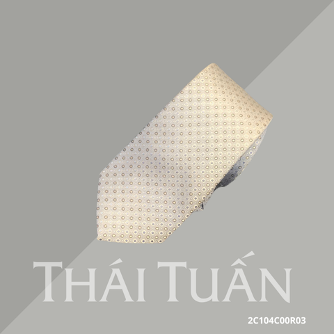 Cravat Hoa Văn 3D Màu Bạc Ánh 2C104C00R03
