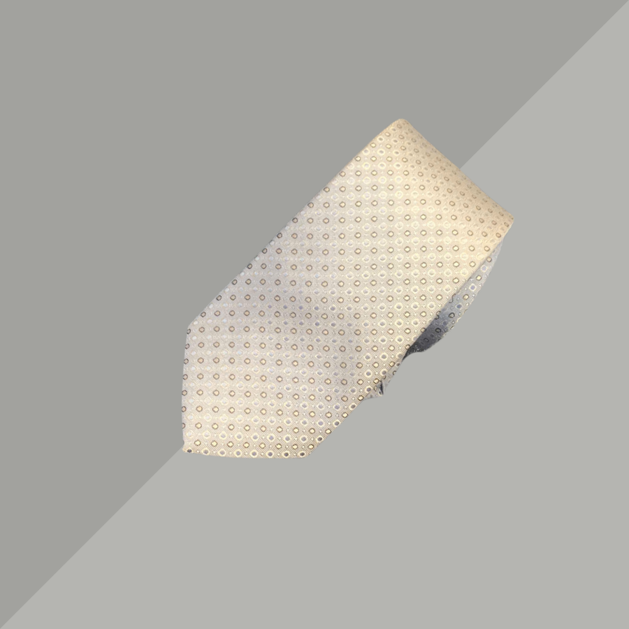 Cravat Hoa Văn 3D Màu Bạc Ánh 2C104C00R03