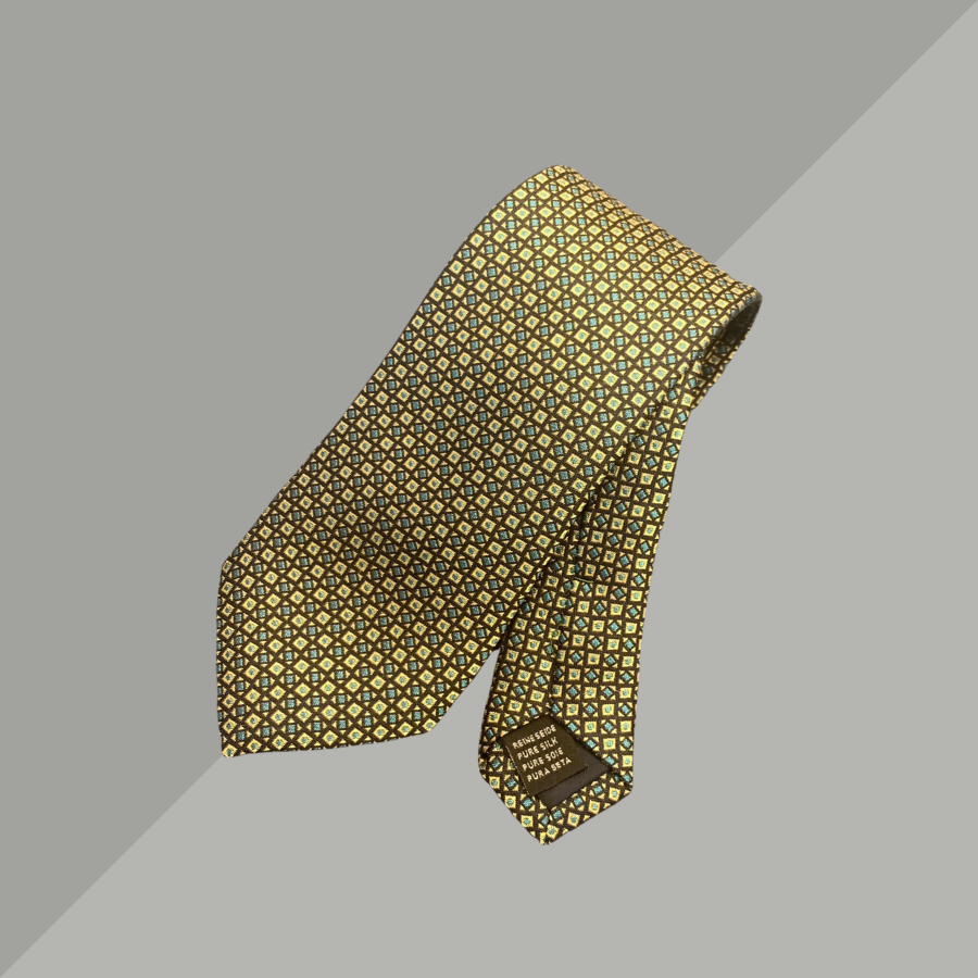 Cravat Hoa Văn 3D Màu Xanh Lá  2C132C00R05