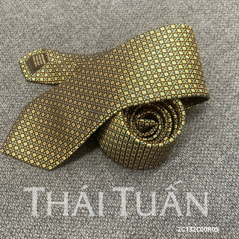 Cravat Hoa Văn 3D Màu Xanh Lá  2C132C00R05