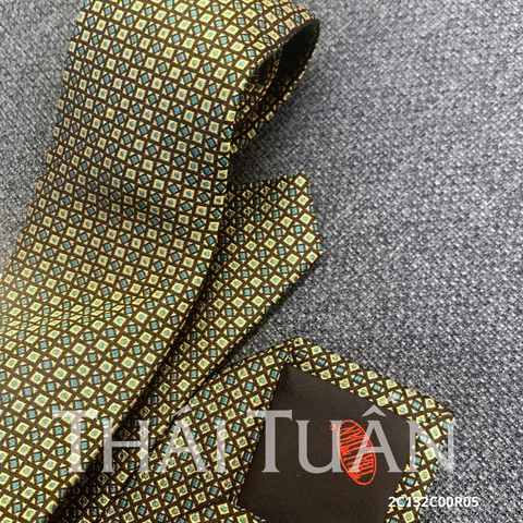 Cravat Hoa Văn 3D Màu Xanh Lá  2C132C00R05