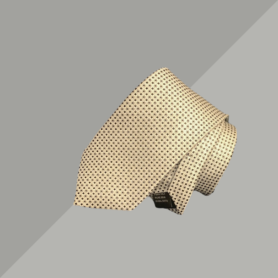 Cravat Dệt Hoa Văn Chấm Bi Màu Gold 2C134C00R13